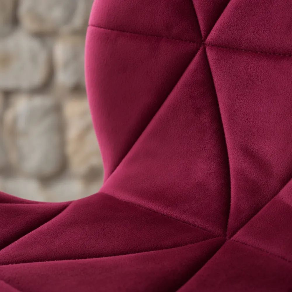 Silla Radar Velvet Mariposa Terciopelo Patas Madera Haya