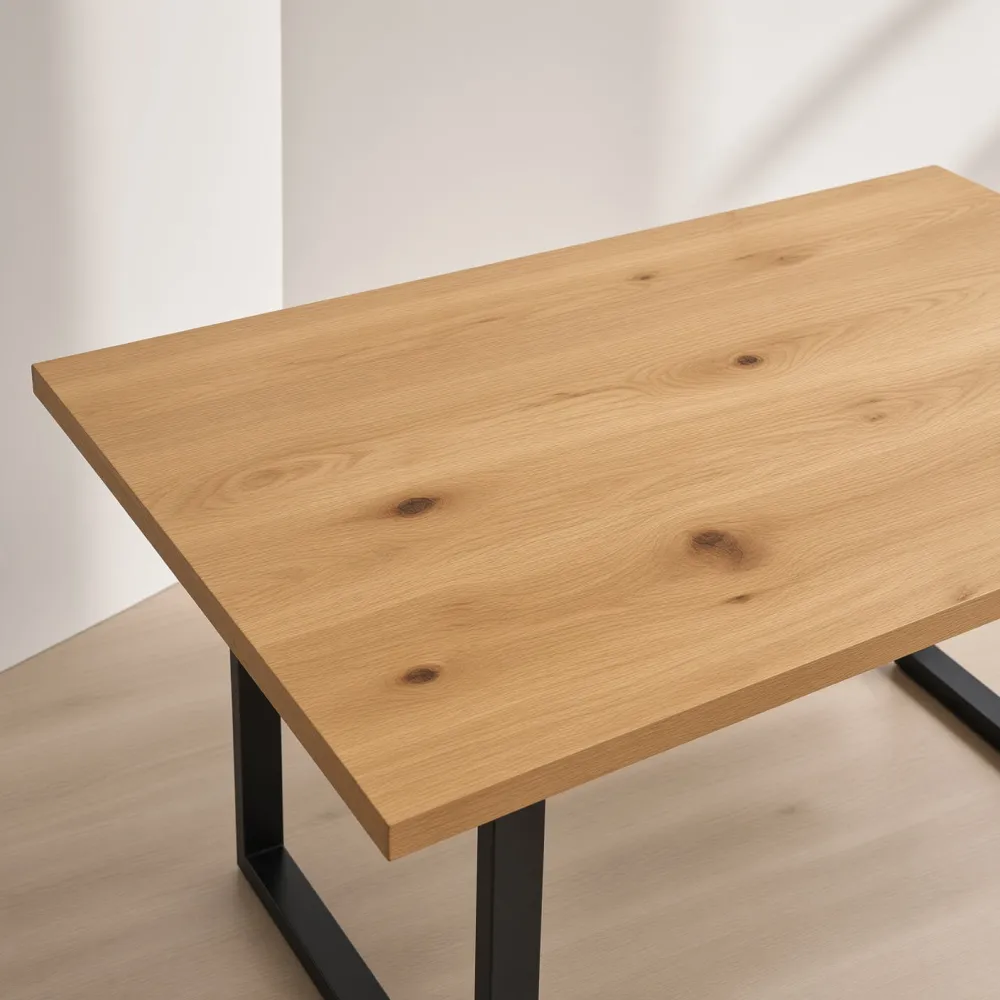 Mesa Comedor Rectangular Industrial MDF 160x90cm Patas Metal