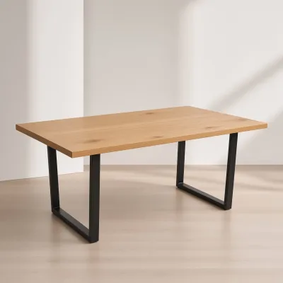 Mesa Comedor Rectangular Industrial MDF 160x90cm Patas Metal