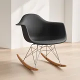 Silla Mecedora Eames con Brazos Lactancia Haya Alemana