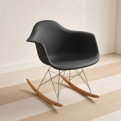 Silla Mecedora Eames con Brazos Lactancia Haya Alemana