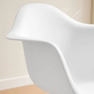 Silla Mecedora Eames con Brazos Lactancia Haya Alemana