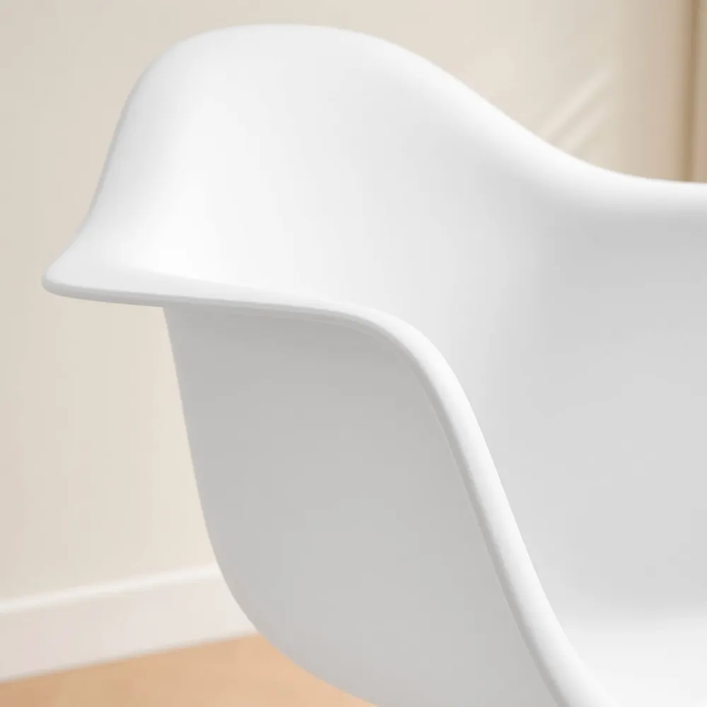 Silla Mecedora Eames con Brazos Lactancia Haya Alemana