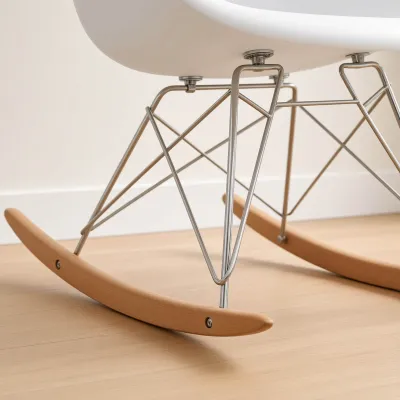 Silla Mecedora Eames con Brazos Lactancia Haya Alemana