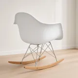 Silla Mecedora Eames con Brazos Lactancia Haya Alemana
