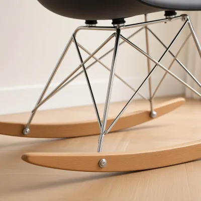 Silla Mecedora Eames con Brazos Lactancia Haya Alemana