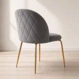 Silla Bread Terciopelo Velvet Patas Doradas