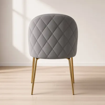 Silla Bread Terciopelo Velvet Patas Doradas