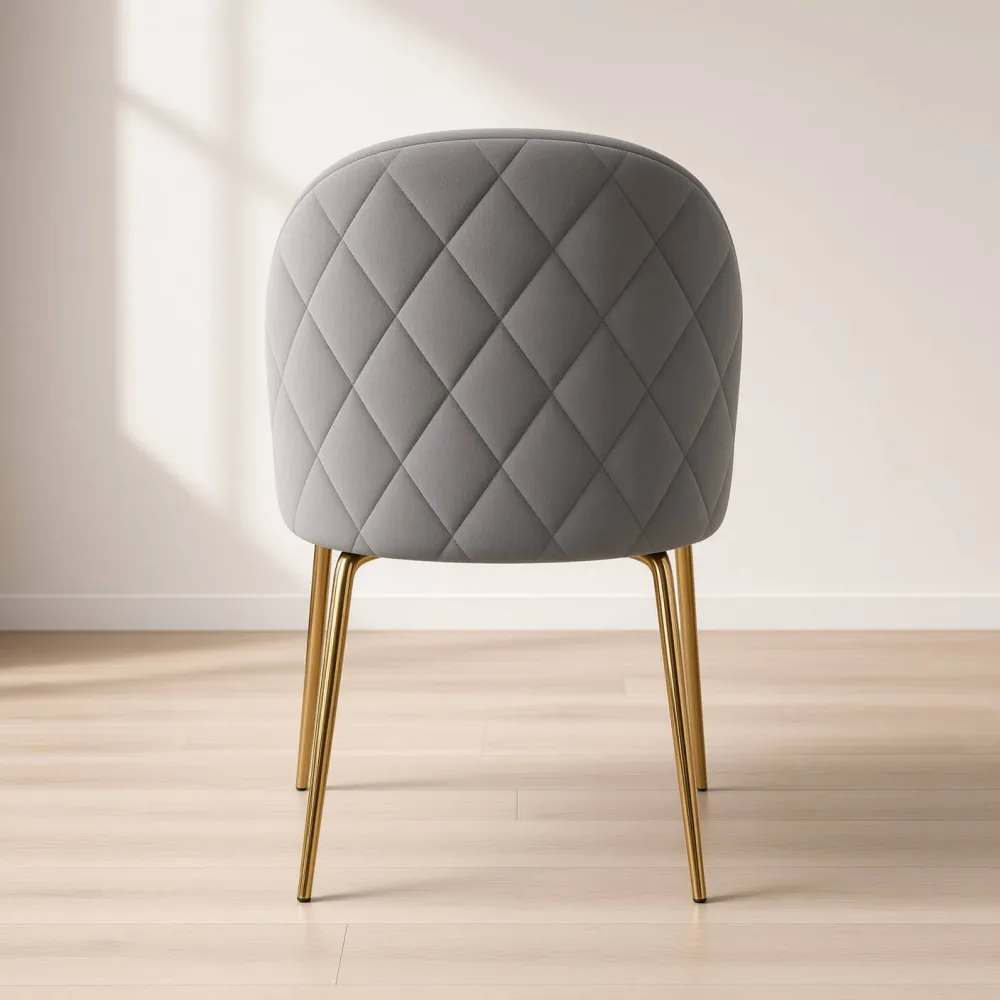 Silla Bread Terciopelo Velvet Patas Doradas