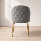 Silla Bread Terciopelo Velvet Patas Doradas