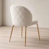 Silla Bread Terciopelo Velvet Patas Doradas