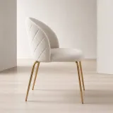 Silla Bread Terciopelo Velvet Patas Doradas
