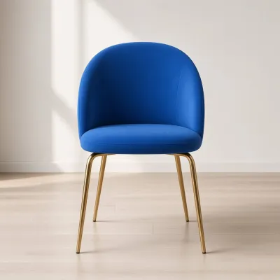 Silla Bread Terciopelo Velvet Patas Doradas