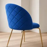 Silla Bread Terciopelo Velvet Patas Doradas