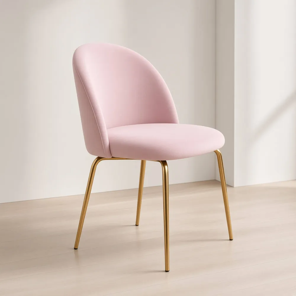 Silla Bread Terciopelo Velvet Patas Doradas