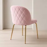 Silla Bread Terciopelo Velvet Patas Doradas