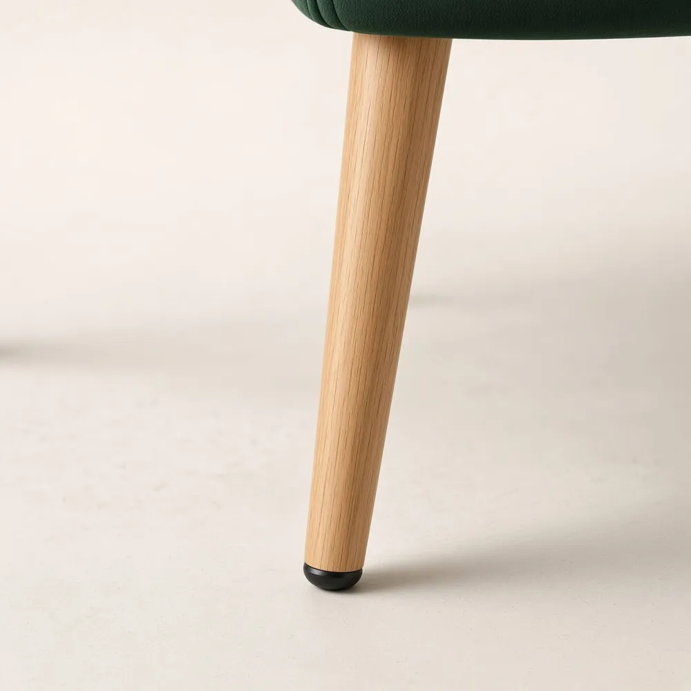 Silla Bread Terciopelo Velvet Patas Efecto Madera