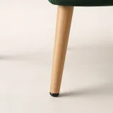 Silla Bread Terciopelo Velvet Patas Efecto Madera