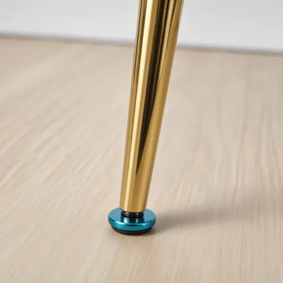 Silla Sitial Diamante Terciopelo con Brazos Patas Doradas