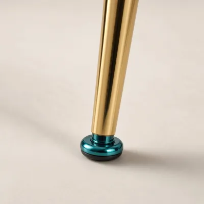 Silla Sitial Diamante Terciopelo con Brazos Patas Doradas