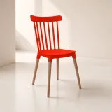 Silla Windsor Polipropileno Patas de Madera Haya Alemana
