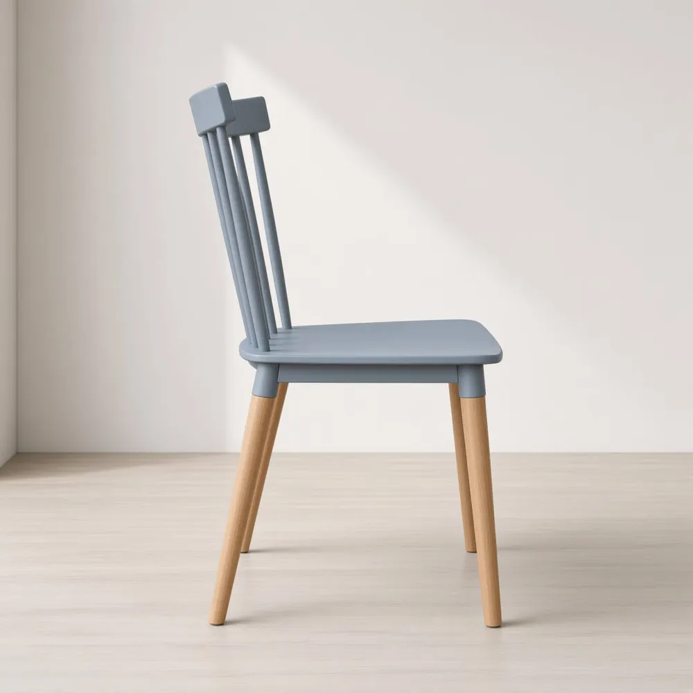Silla Windsor Polipropileno Patas de Madera Haya Alemana