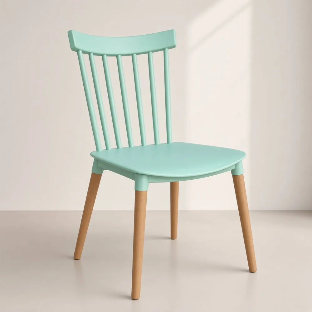Silla Windsor Polipropileno Patas de Madera Haya Alemana