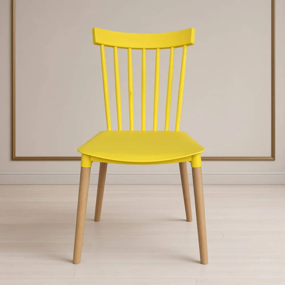 Silla Windsor Polipropileno Patas de Madera Haya Alemana
