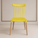 Silla Windsor Polipropileno Patas de Madera Haya Alemana