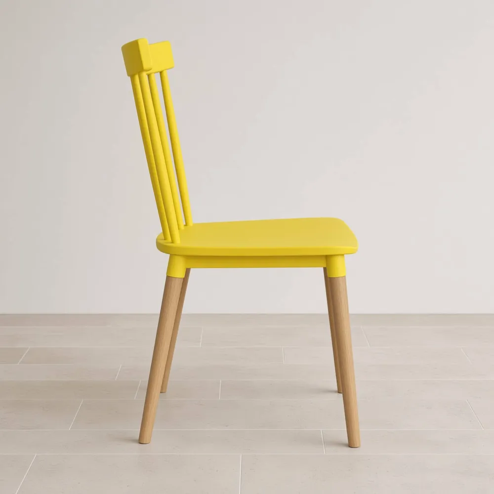 Silla Windsor Polipropileno Patas de Madera Haya Alemana