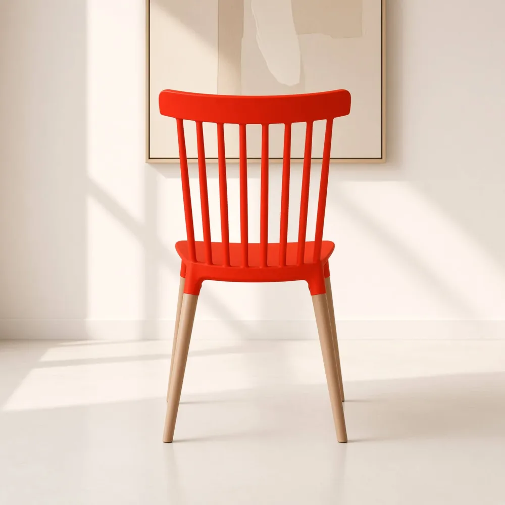 Silla Windsor Polipropileno Patas de Madera Haya Alemana