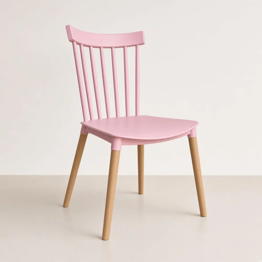 Silla Windsor Polipropileno Patas de Madera Haya Alemana