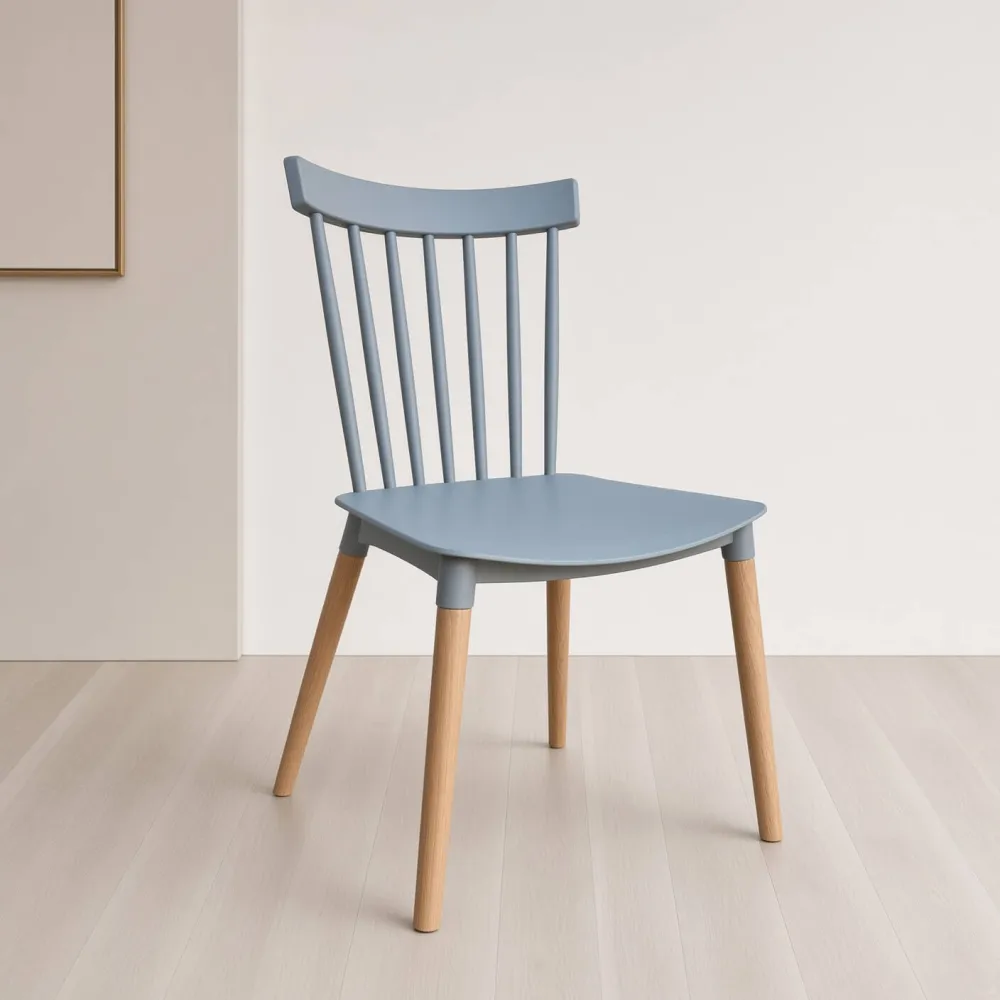 Silla Windsor Polipropileno Patas de Madera Haya Alemana