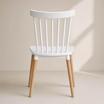 Silla Windsor Polipropileno Patas de Madera Haya Alemana