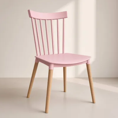 Silla Windsor Polipropileno Patas de Madera Haya Alemana