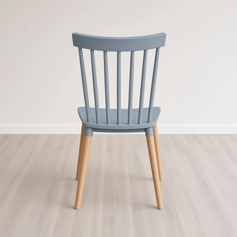 Silla Windsor Polipropileno Patas de Madera Haya Alemana