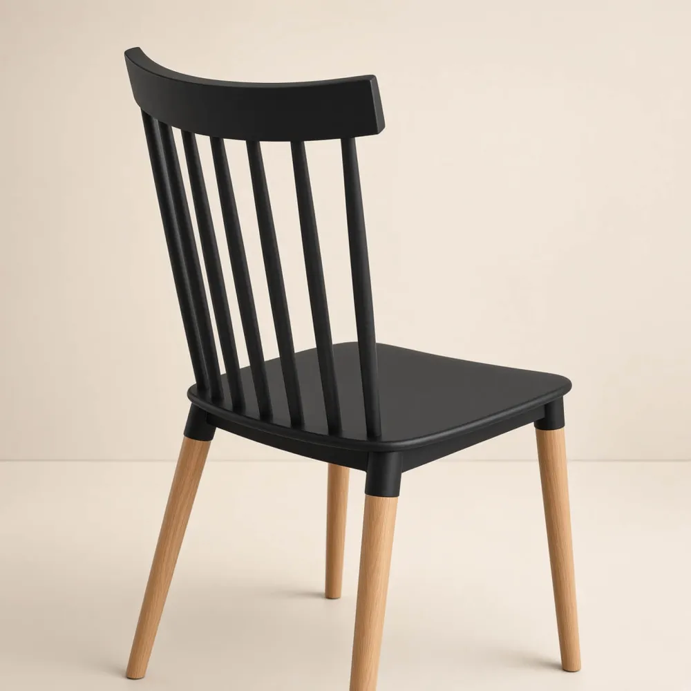Silla Windsor Polipropileno Patas de Madera Haya Alemana
