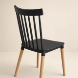 Silla Windsor Polipropileno Patas de Madera Haya Alemana