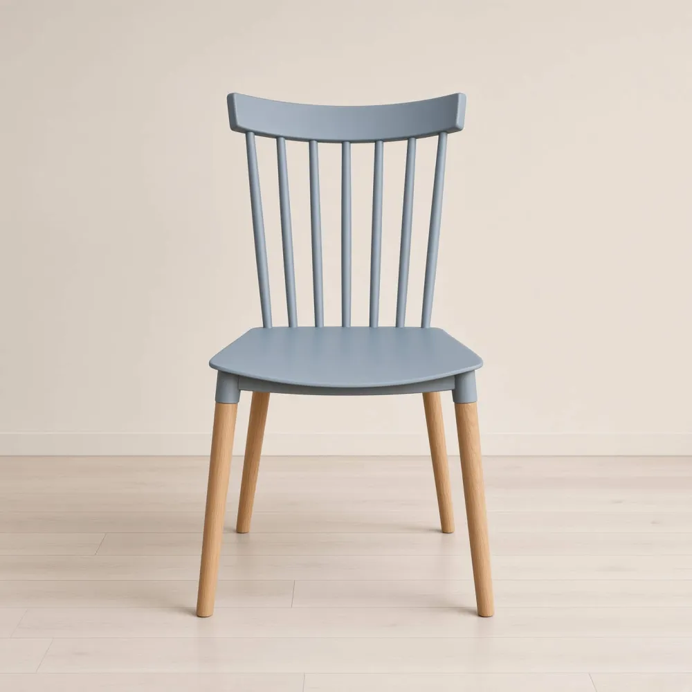 Silla Windsor Polipropileno Patas de Madera Haya Alemana