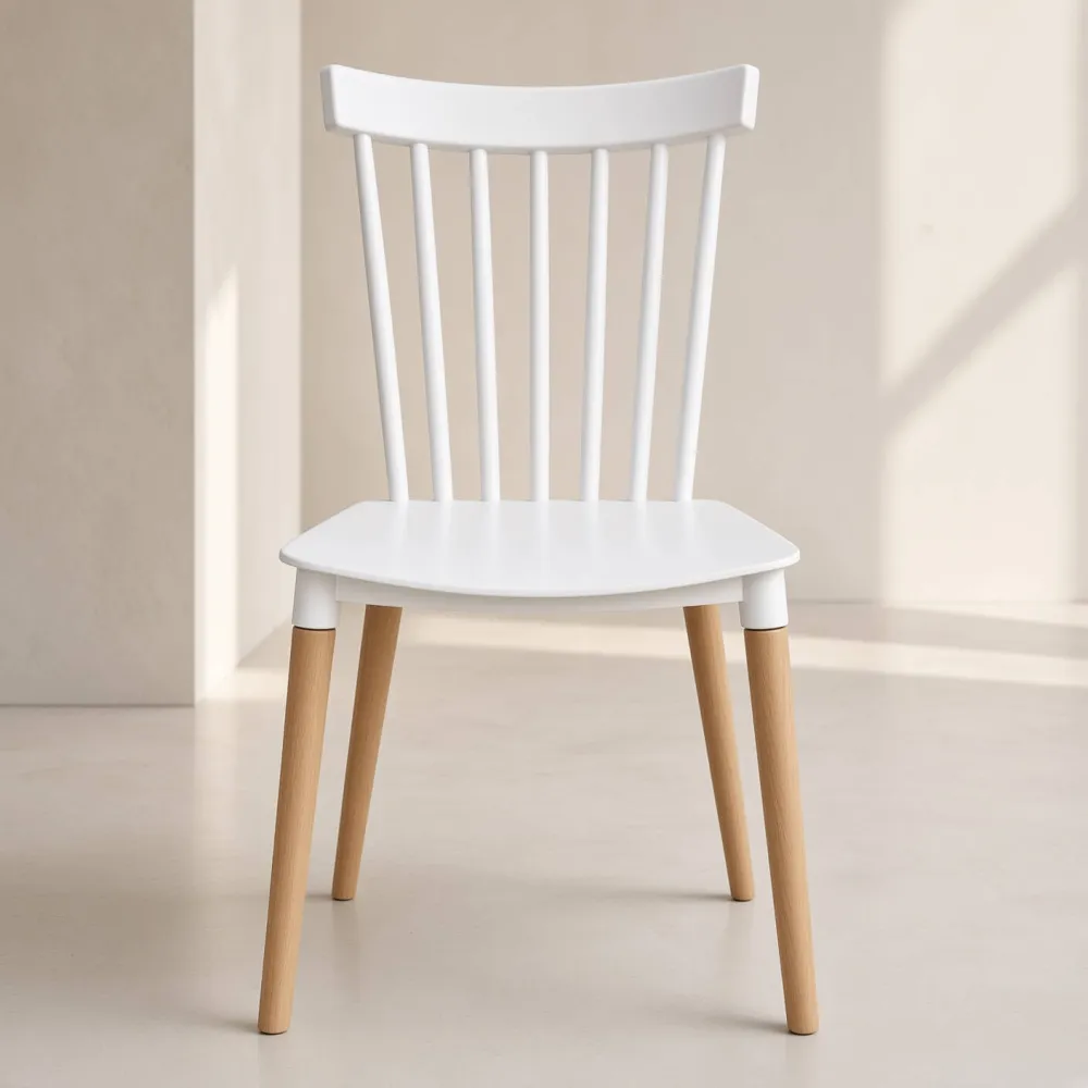 Silla Windsor Polipropileno Patas de Madera Haya Alemana