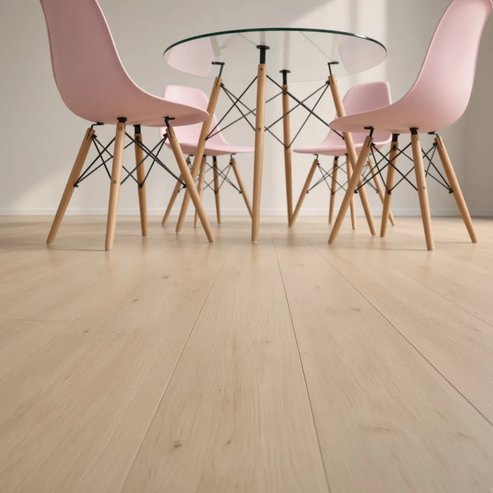 Comedor Mesa Redonda Vidrio 100cm 4 Sillas Eames Polipropileno