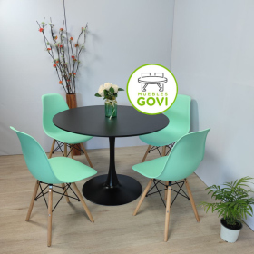 Comedor Venus Mesa  Tulip y Sillas Eames